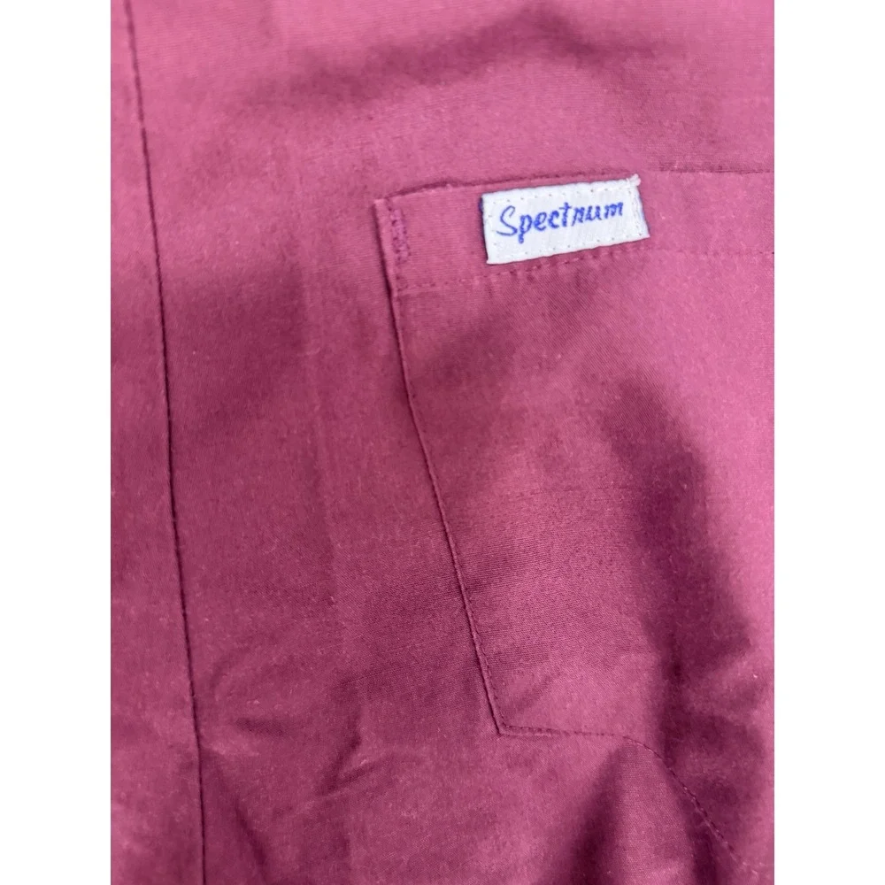 Spectrum Scrubs Pants Mens Womens M Burgundy Maroon Drawstring Medical Workwear